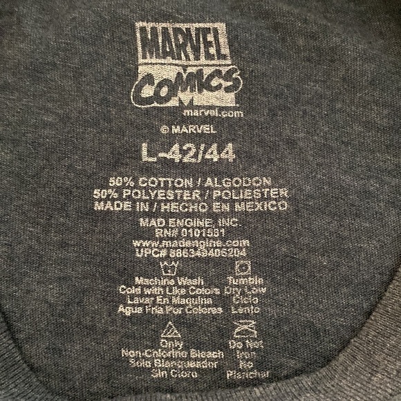 Marvel Comics T-Shirt L-42/44 Men's Throwdown Superheros - Picture 6 of 8